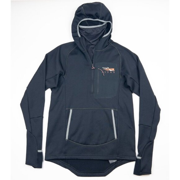 Sitka Fanatic Hoody Men's Small Pullover 1/4 Zip Hooded Fishing Hunting Camping